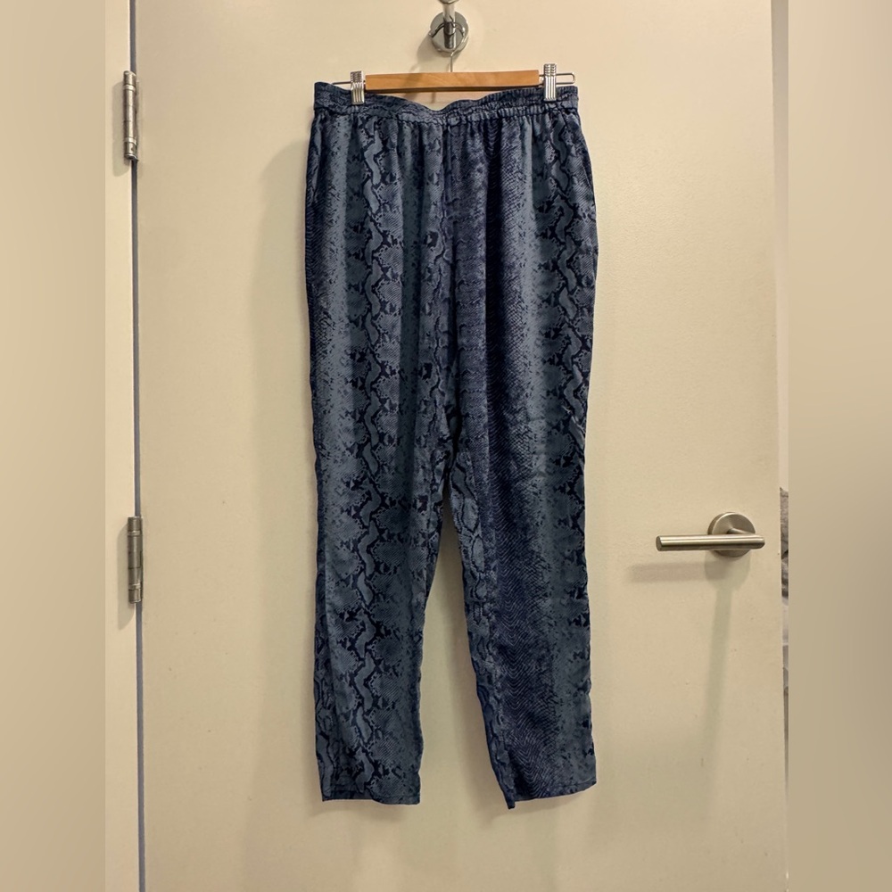 Joie Silk Snakeskin Pattern Pants
